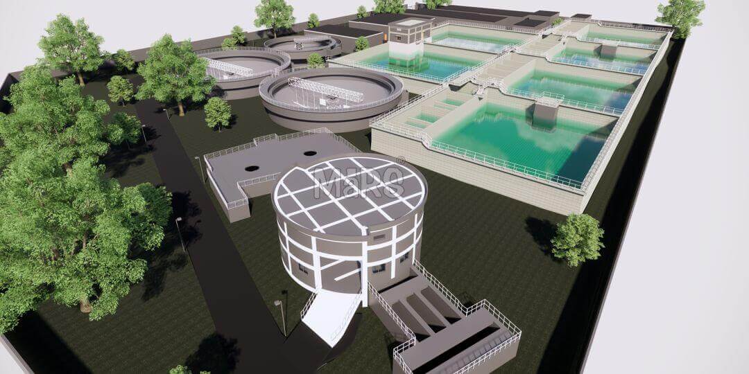 4D BIM for wastewater treatment plant