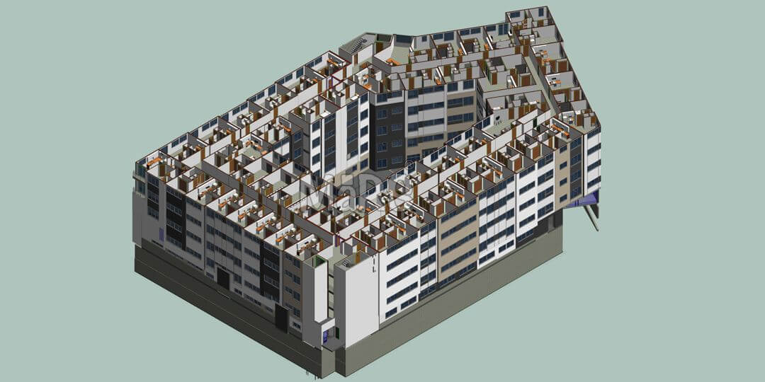 multi storey residential building bim modeling services