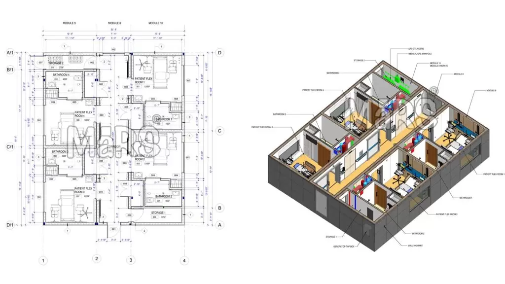 3D BIM for Healthcare Construction