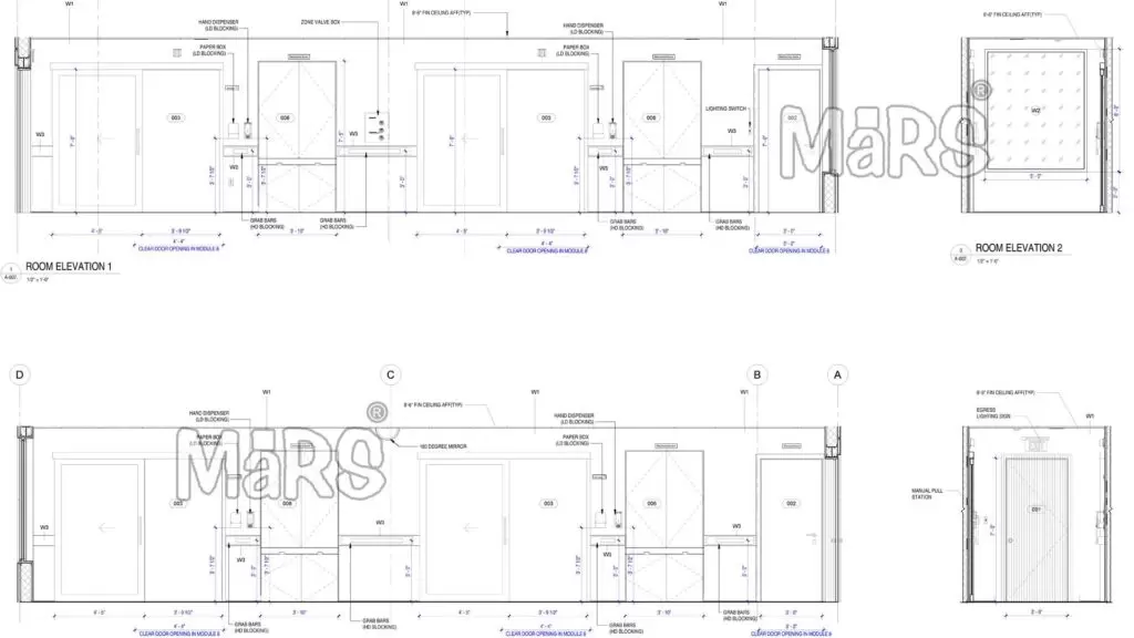 Construction Drawings for Modular Hospitals
