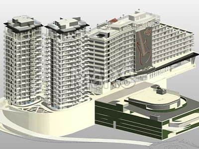 Structural BIM Modeling for mixed use building