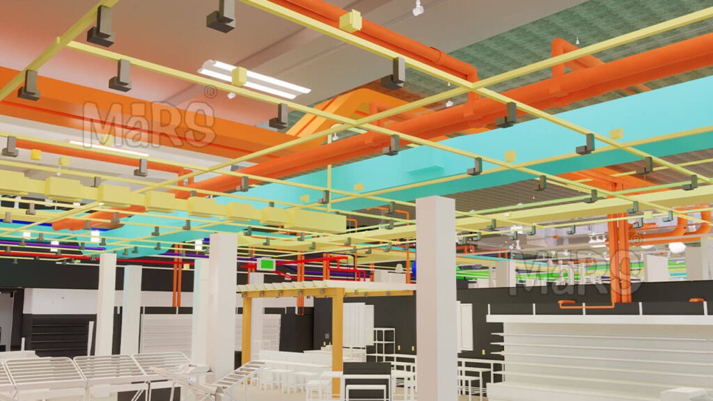 MEP BIM Modeling and Coordination for Wegmans Project