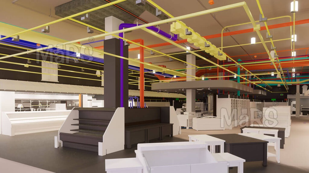MEP BIM Modeling and Coordination for Wegmans Project