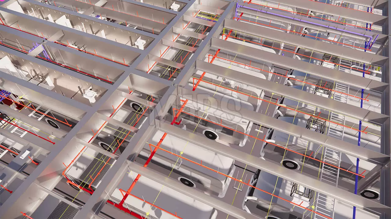 Clash Detection for Bus Garage MEP Systems