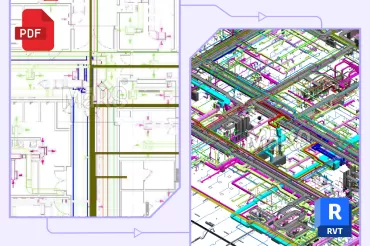 PDF to Revit BIM Modeling
